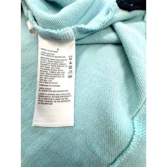 Nautica Polo Size L Ocean Colors. Collar Button - Picture 5 of 6